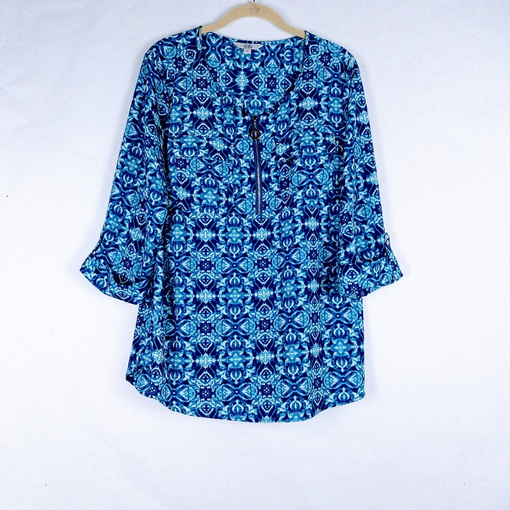 Croft and Borrow women's blue top size large⁹⁶